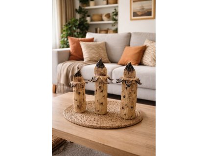 Keramický svietnik TRIO