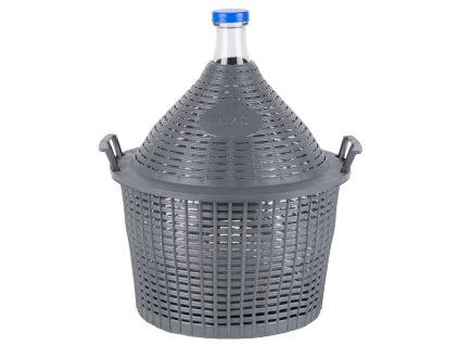 Demižón Strend Pro Cada Inco, 20 lit. sklenený, demižón na víno a pálenku, plastový kryt