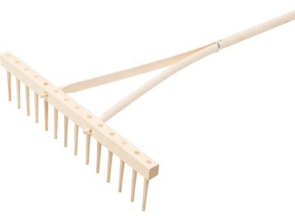 Hrable drevené 14 zubé, na seno, na lístie, drevená násada