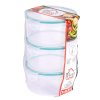Dóza MagicHome Lunchbox set YH001, sada 3 ks, 800 ml, okrúhla, Clip
