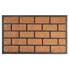 Rohožka MagicHome RBC 124, pred dvere, Brickwall, 45x75 cm, guma/kokos