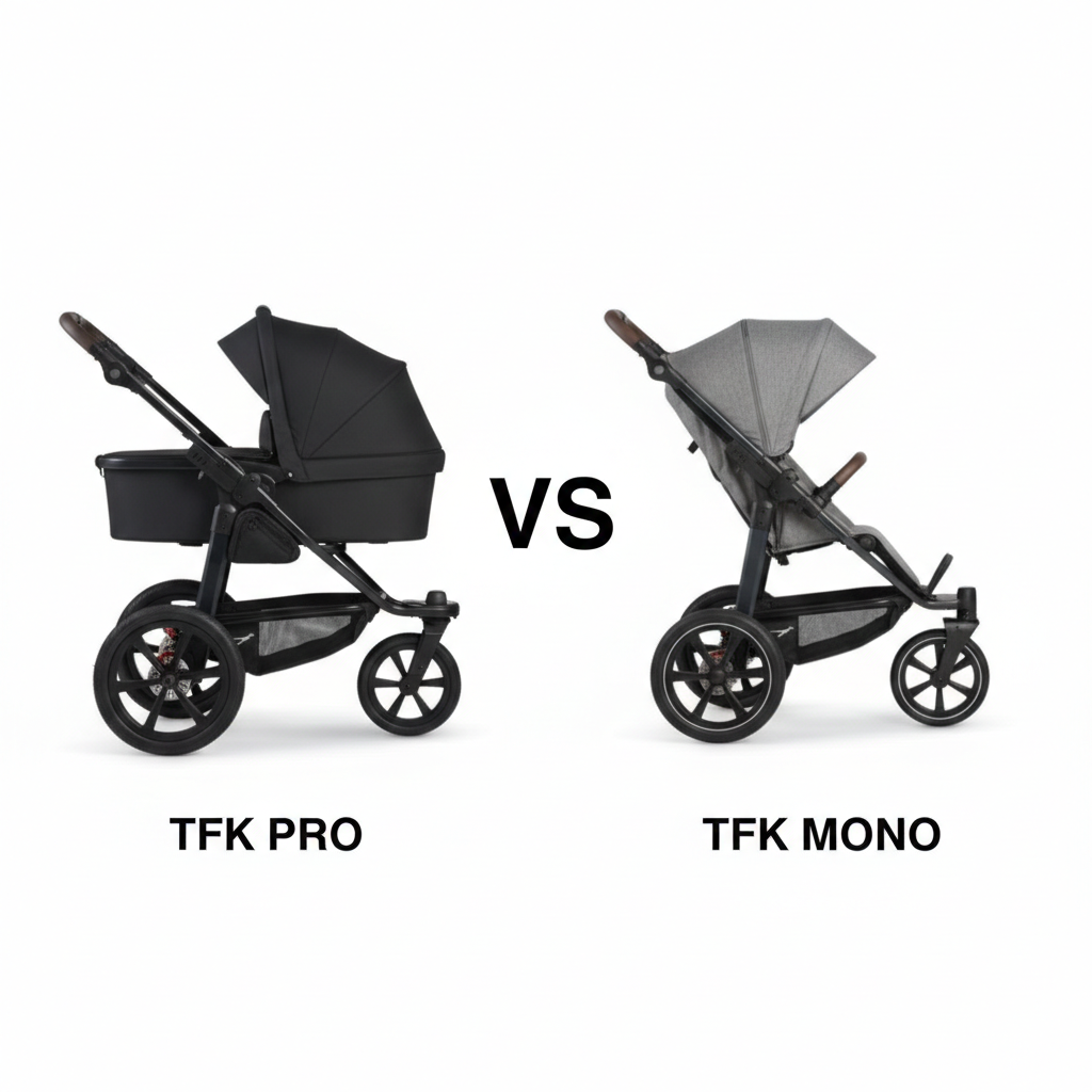 Hlavní rozdíly mezi kočárkem TFK Mono a TFK Pro