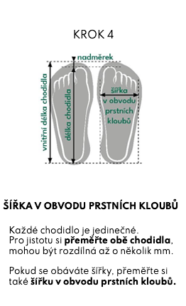 Krok 4 – šířka v obvodu prstních kloubů