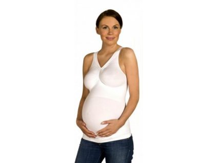 Carriwell Těhotenský bezešvý podpůrný top-BÍLÝ 2024