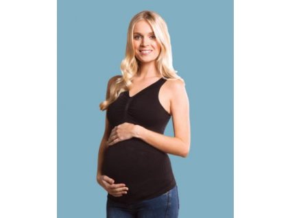 Carriwell Těhotenský bezešvý podpůrný top - ČERNÝ  2024