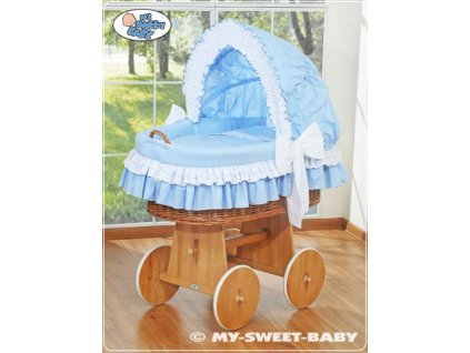 Luxusní proutěný koš na miminko s kompletní výbavou My Sweet Baby > varianta 58962-109 2022