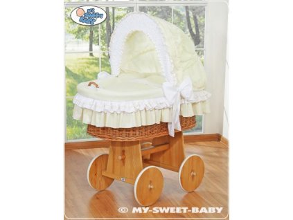 Luxusní proutěný koš na miminko s kompletní výbavou My Sweet Baby > varianta 58962-135 2022