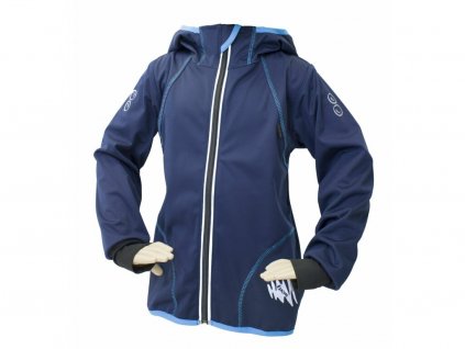 BUNDA LETNÍ SOFTSHELL S MEMBRÁNOU 18000/12000 - TMAVĚ MODRÁ 2023