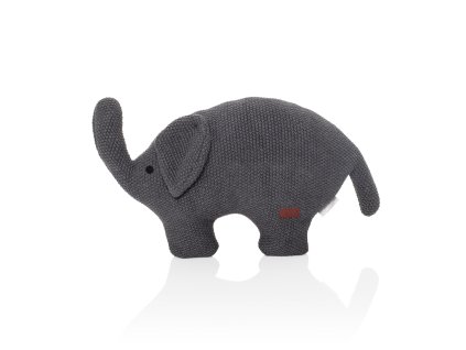 Pletená hračka Slon, Dark grey