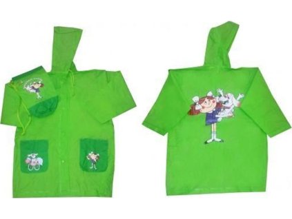 Pláštěnka Káťa a Škubánek, Pidilidi, PL0025-19, zelená (Velikost 116, SizeAge 6let)