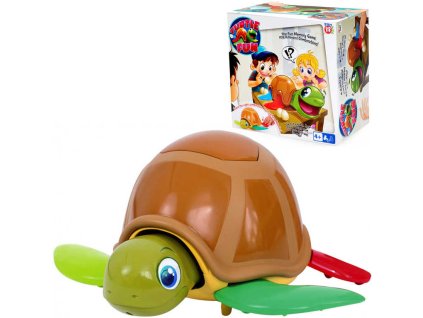 Hra Turtle Fun želva zábavná plastová 22cm s vajíčky 22cm na baterie Zvuk