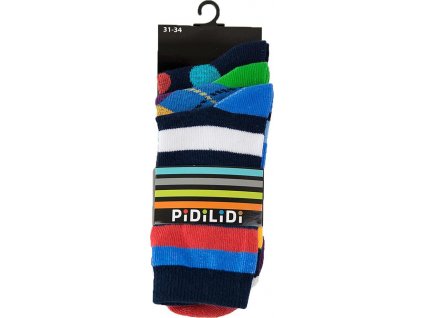 ponožky chlapecké - 3pack, Pidilidi, PD0128, Kluk (Velikost 27-30)
