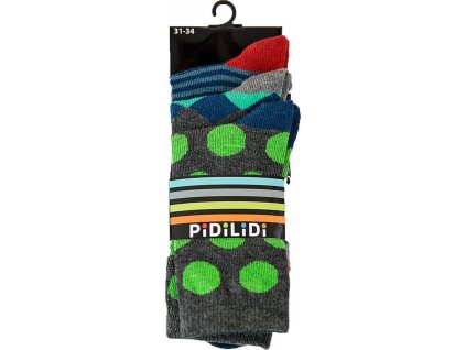 ponožky chlapecké - 3pack, Pidilidi, PD0129, Kluk (Velikost 27-30)