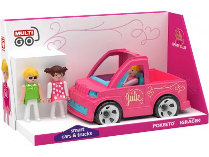 EFKO IGRÁČEK MultiGO Trio Julie Sport Club set auto + 3 figurky s doplňky