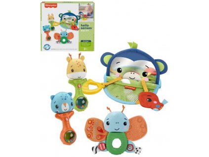 FISHER PRICE Baby Ahoj smysly set 4 hračky s aktivitami pro miminko