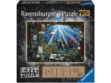 RAVENSBURGER Hra puzzle únikové V ponorce 759 dílků 70x50cm skládačka 2v1