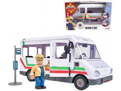 SIMBA Požárník Sam Trevorův autobus 21cm funkční prvky plast