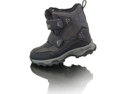 dětské zimní boty WALE, Bugga, B00169-10, černá (Velikost 25)