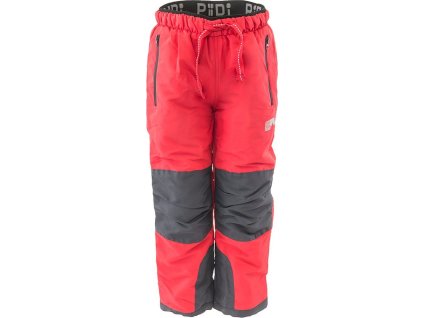kalhoty sportovní outdoorové, podšité fleezovou podšívkou, Pidilidi, PD1121-08, červená (Velikost 86, SizeAge 18m)