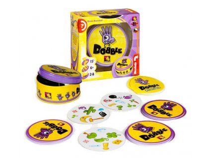 ASMODEE Hra postřehová Dobble v plechové krabičce *SPOLEČENSKÉ HRY*