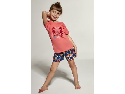 Dívčí pyžamo Cornette krátký rukáv 250