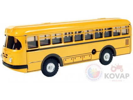 KOVAP Dopravní prostředky autobus plechový 1:43 na klíček 20cm Kov 0492