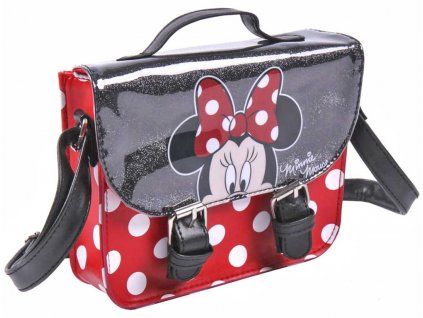 Kabelka koženková brašna přes rameno 19x17cm Disney Minnie Mouse aktovka