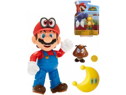 Figurka Nintendo Super Mario 10cm postavička set s doplňkem 5 druhů plast