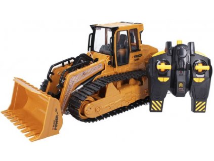 RC Auto buldozer 36cm na vysílačku 2,4GHz na baterie Světlo Zvuk