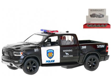 KINSMART Auto model Dodge RAM 1500 policejní kov 1:46 PB 13cm