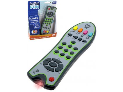 Zip Zap TV ovladač televizní dětský na baterie s melodiemi Světlo Zvuk plast