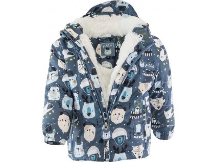 bunda zimní chlapecká s kožíškem, Pidilidi, PD1130, kluk
