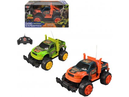 RC Auto Dino off-road na vysílačku 27MHz plná funkce na baterie 2 barvy