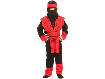 KARNEVAL Šaty NINJA pavouk vel. S (110-120 cm) 4-6 let KOSTÝM