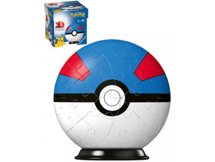 RAVENSBURGER Puzzleball 3D Pokeball skládačka 54 dílků Pokémon