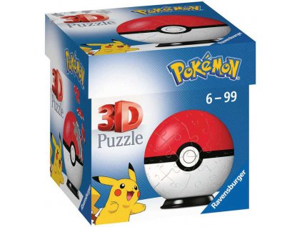 RAVENSBURGER Puzzleball 3D Pokeball skládačka 54 dílků Pokémon