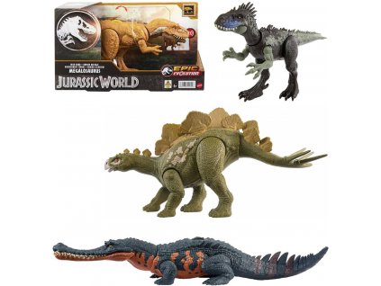 MATTEL Jurský svět: Nadvláda dinosaurus s divokým řevem na baterie 6 druhů Zvuk