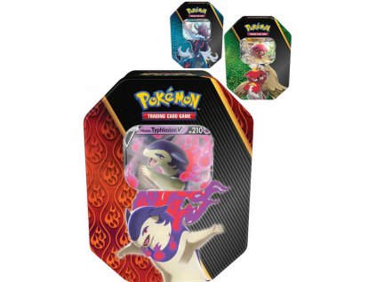 Hra Pokémon TCG: Divergent Powers Tin 4x booster v kovovém boxu 3 druhy