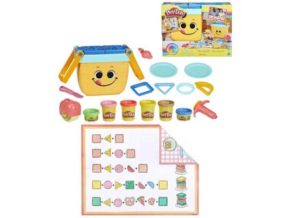 HASBRO PLAY-DOH Modelína kreativní set s nástroji v piknikovém koši