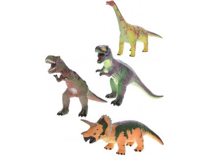 Zvířátko Dinosaurus Zoolandia 37-40cm měkké tělo 4 druhy plast