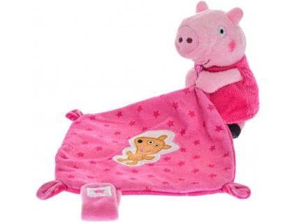 PLYŠ Usínáček baby Peppa Pig Peppina 11cm muchláček pro miminko