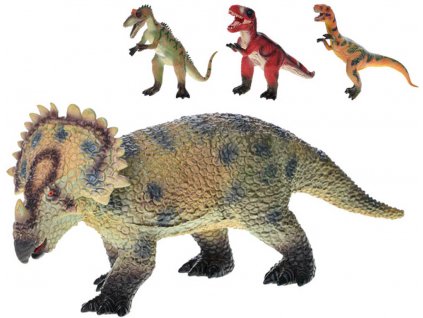 Zvířata dinosauři 37-40cm velké figurky zvířátka měkký plast 4 druhy