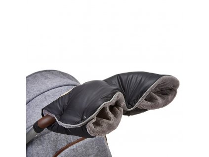 41451 rukavnik na kocar cerna seda