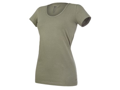 43842 tricko damske kr tenke vystrih u outlast khaki