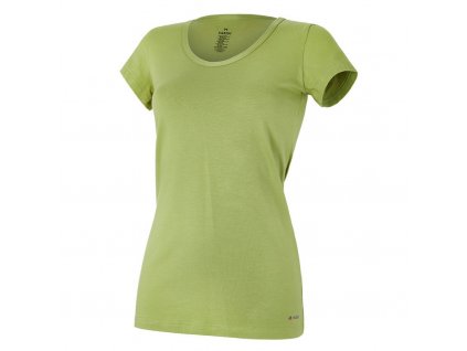 Tričko dámské KR tenké výstřih U Outlast® - zelená matcha Velikost: XL