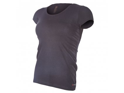 Tričko dámské KR tenké výstřih U Outlast® - černá Velikost: XL