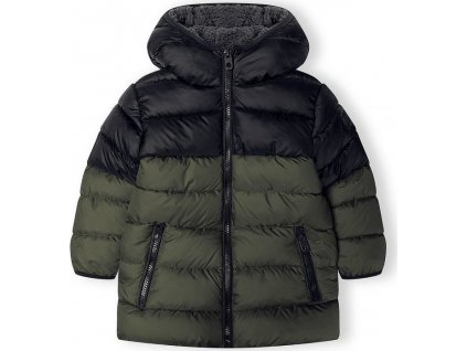 Bunda zimní chlapecká Puffa s chlupatou podšívkou, Minoti, 15coat 25, khaki 2023