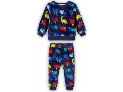 Pyžamo chlapecké fleecové, Minoti, 15pj 11, modrá (Velikost 80/86, SizeAge 12-18m)