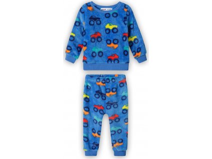 Pyžamo chlapecké fleecové, Minoti, 15pj 13, modrá (Velikost 80/86, SizeAge 12-18m)