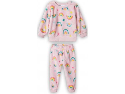 Pyžamo dívčí fleezové, Minoti, 16pj 11, růžová 2023